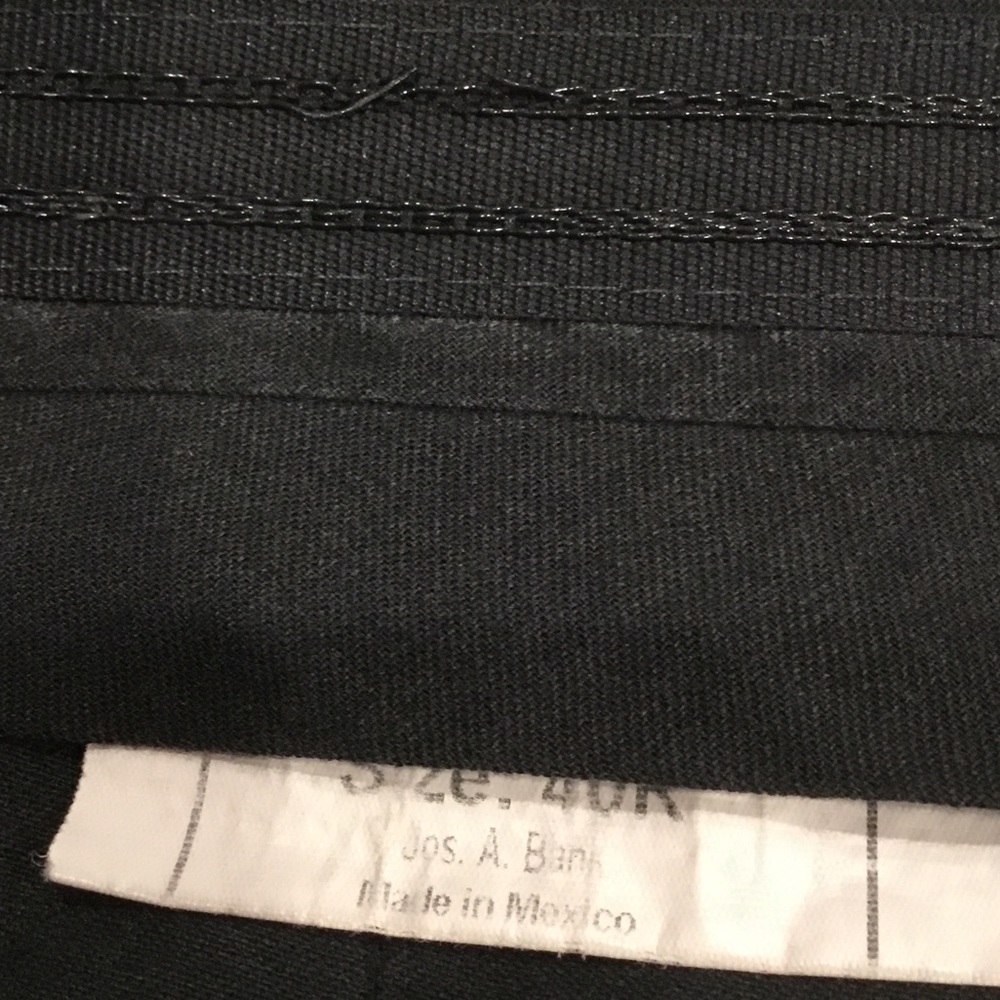 Jos. A. Bank Black Men's Dress Pants 40x31” - Picture 5 of 6